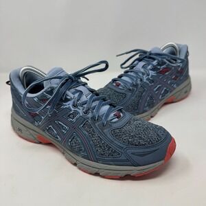 Asics Gel-Venture‎ 6 Steel Blue Pink Camo Lace Up Athletic Sneaker Women's 10.5